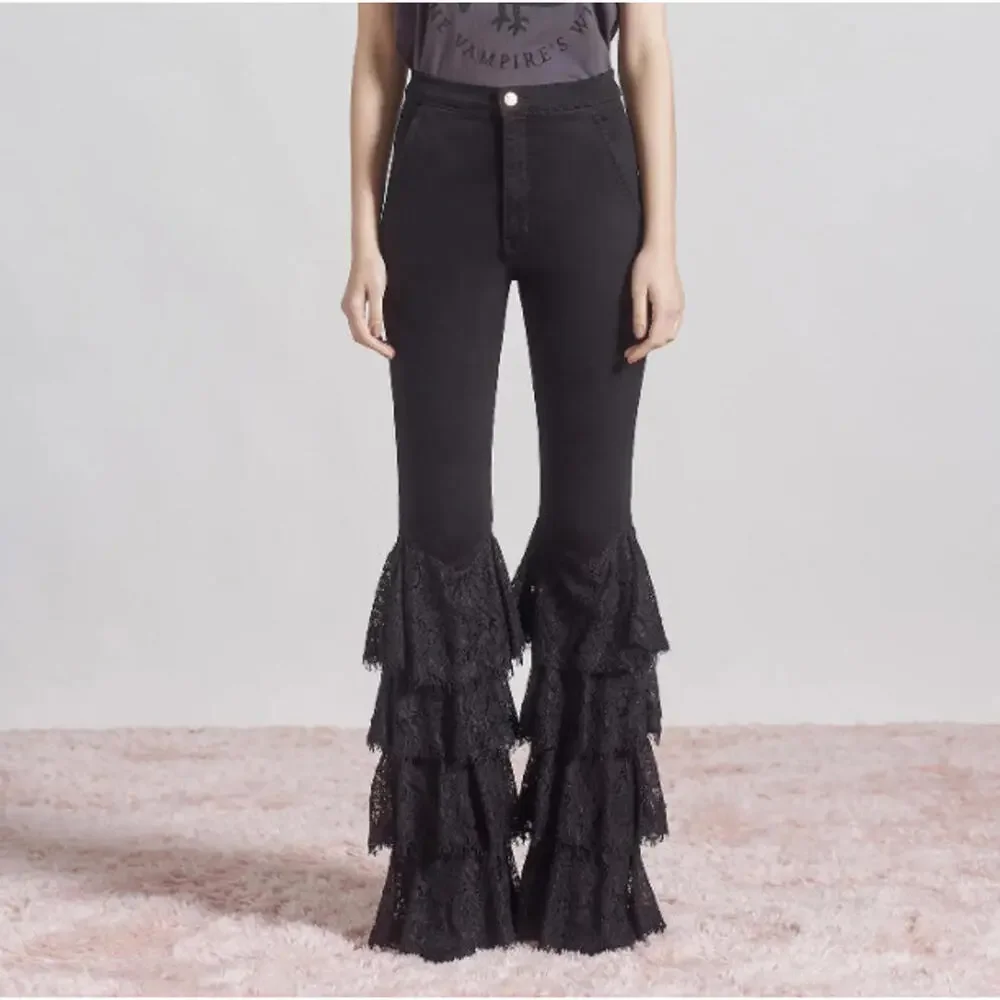 Current Elliott X The Vampires Wife Black Jeans, NWT, Size 24, Retail $428.00. - Picture 1 of 6